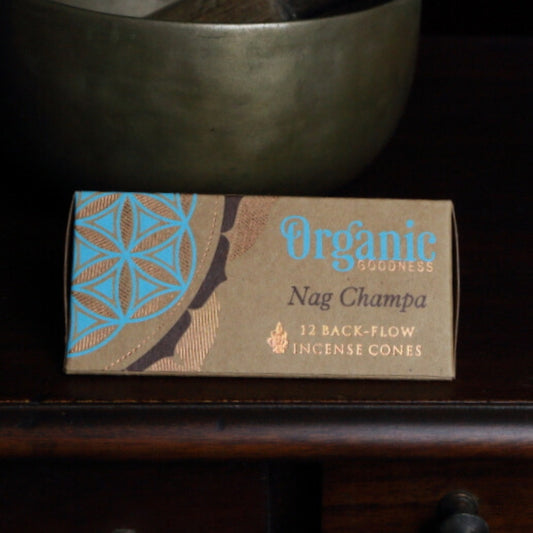 Organic Goodness  Incense Backflow Cones Nag Champa