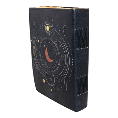 Antique Paper Leather Journal Lunar Energy 17x12cm