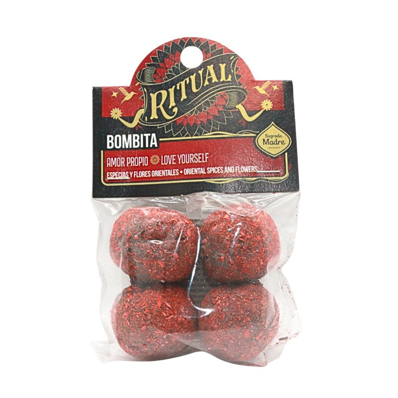 Packaged smudge bombs with 'Ritual' branding on a white background