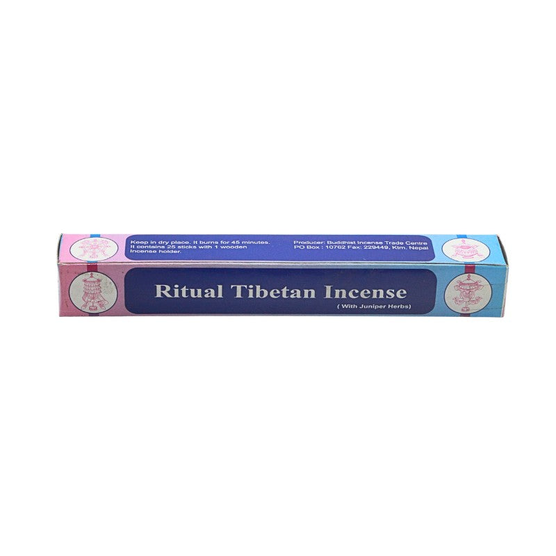 Box of Ritual Tibetan Incense on a white background