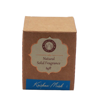 Song Of India Natural Solid Perfume In Rosewood Jar- Krishna Musk