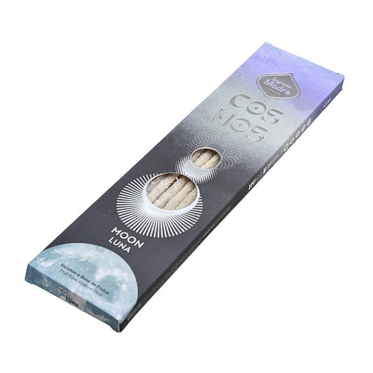 Box of incense sticks with 'Moon Luna' branding on a white background