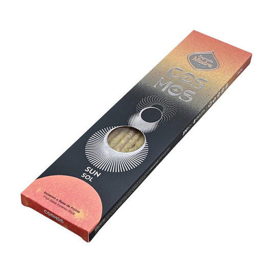 Box of incense sticks with 'COSMOS' branding on a white background