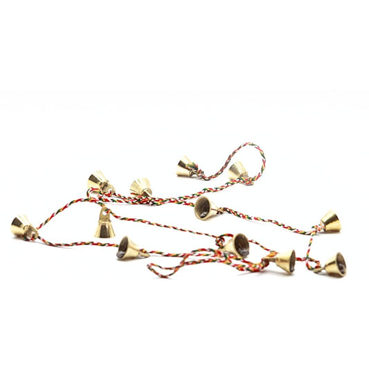 string of brass bells