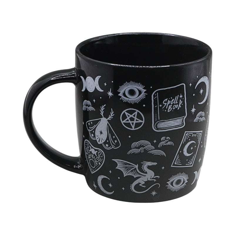 Spellbound Secrets Mystical Print Ceramic Mug