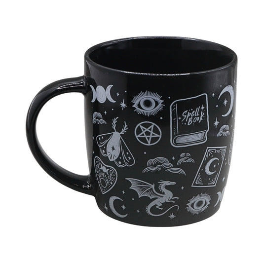 Spellbound Secrets Mystical Print Ceramic Mug