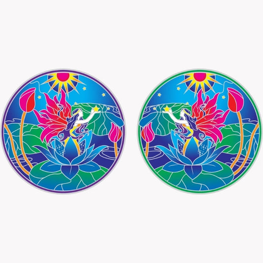 Sunlight Angel Fairy Healing Mandala window sticker