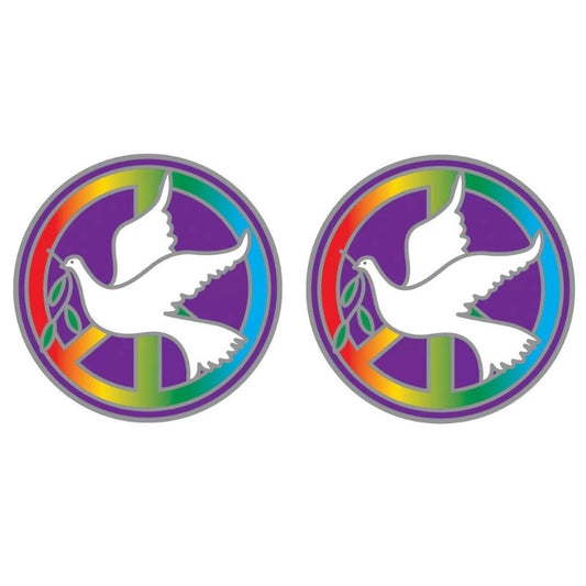 Sunlight Peace Dove window sticker