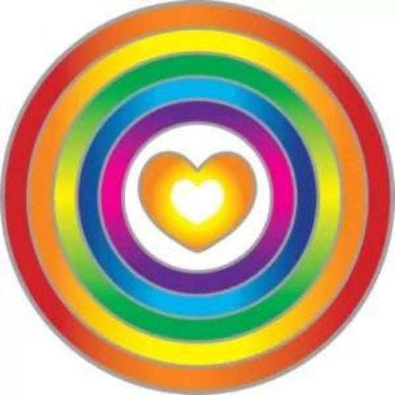 Sunseal Rainbow Heart window sticker
