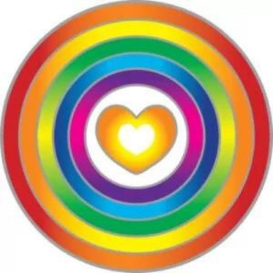 Sunseal Rainbow Heart window sticker
