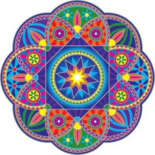 Sunseal Sunburst Mandala window sticker