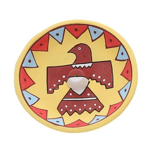 Terracotta Eagle Incense Burner- Yellow