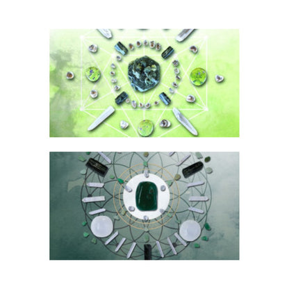cards from Crystal Grid Oracle Cards- Deluxe Edition