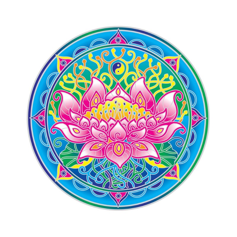 colourful mandala on white background