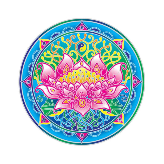 colourful mandala on white background