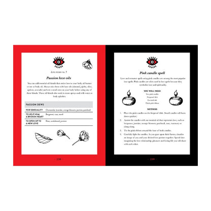 Open book showing pages with text and illustrations on a white background