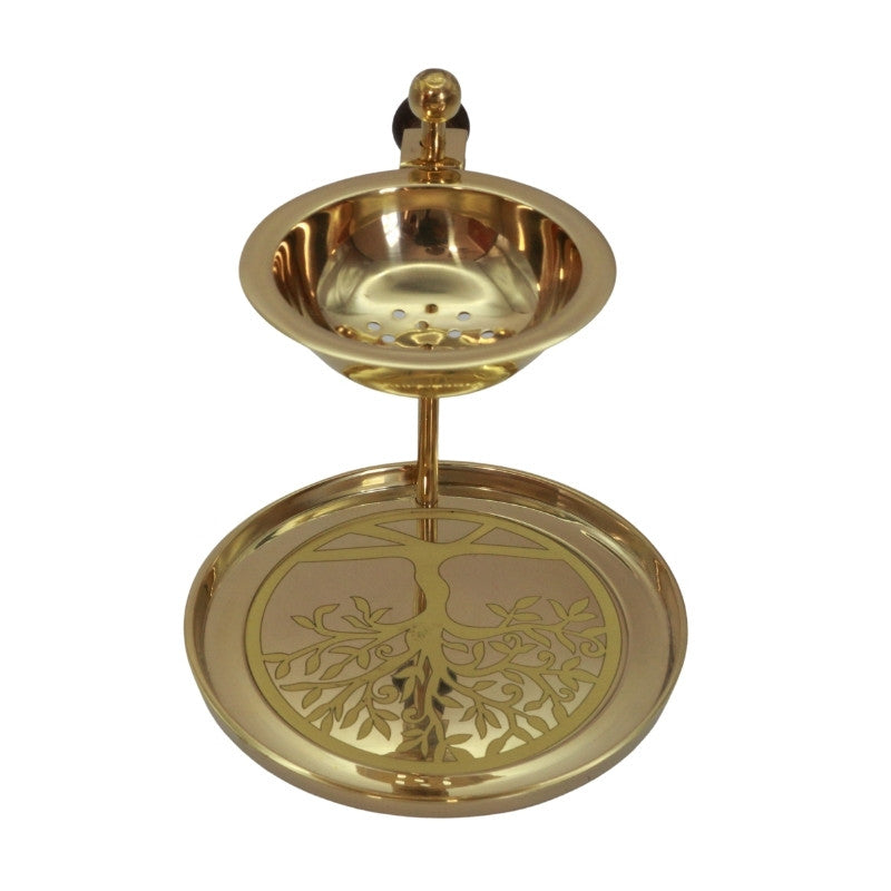 adjustable brass resin incense burner