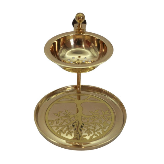 adjustable brass resin incense burner