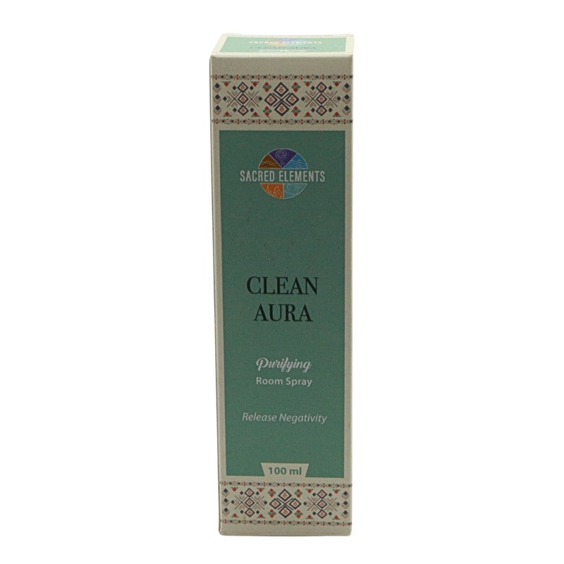 clean aura purifying room spray packaging box
