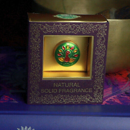 Song Of India Natural Solid Perfume in Hand Painted Brass Jars- Neroli